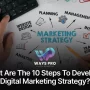 What are the 10 steps to develop a digital marketing strategy